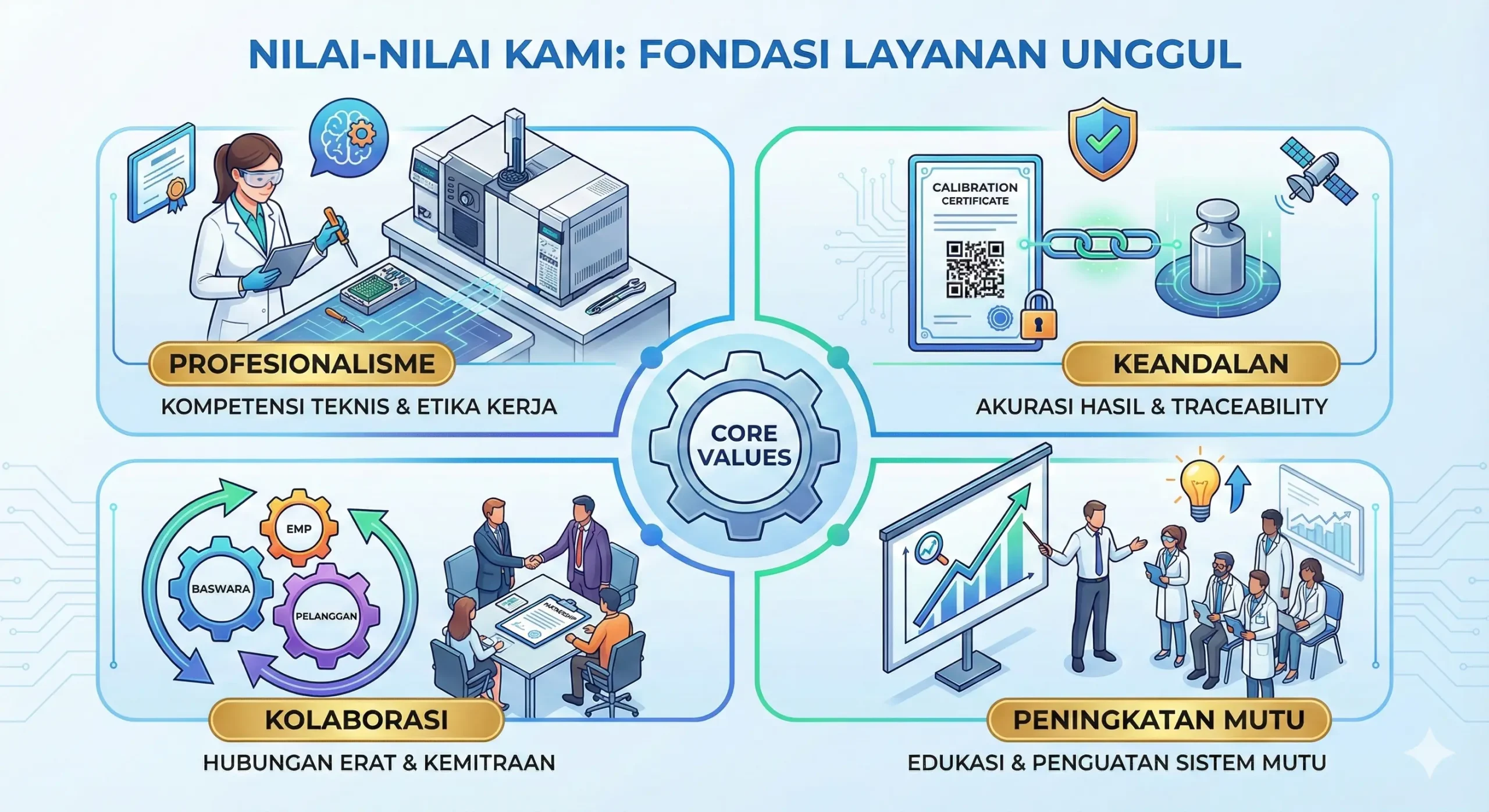 nilai pelayanan kalibrasi alat lab